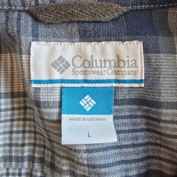 Columbia Sportswear Company Plaid Long Sleeve Button Up Shirt Men's Size L - Picture 2 of 8